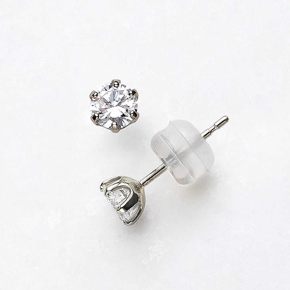 Ptダイヤモンドピアス 計0.4ct-