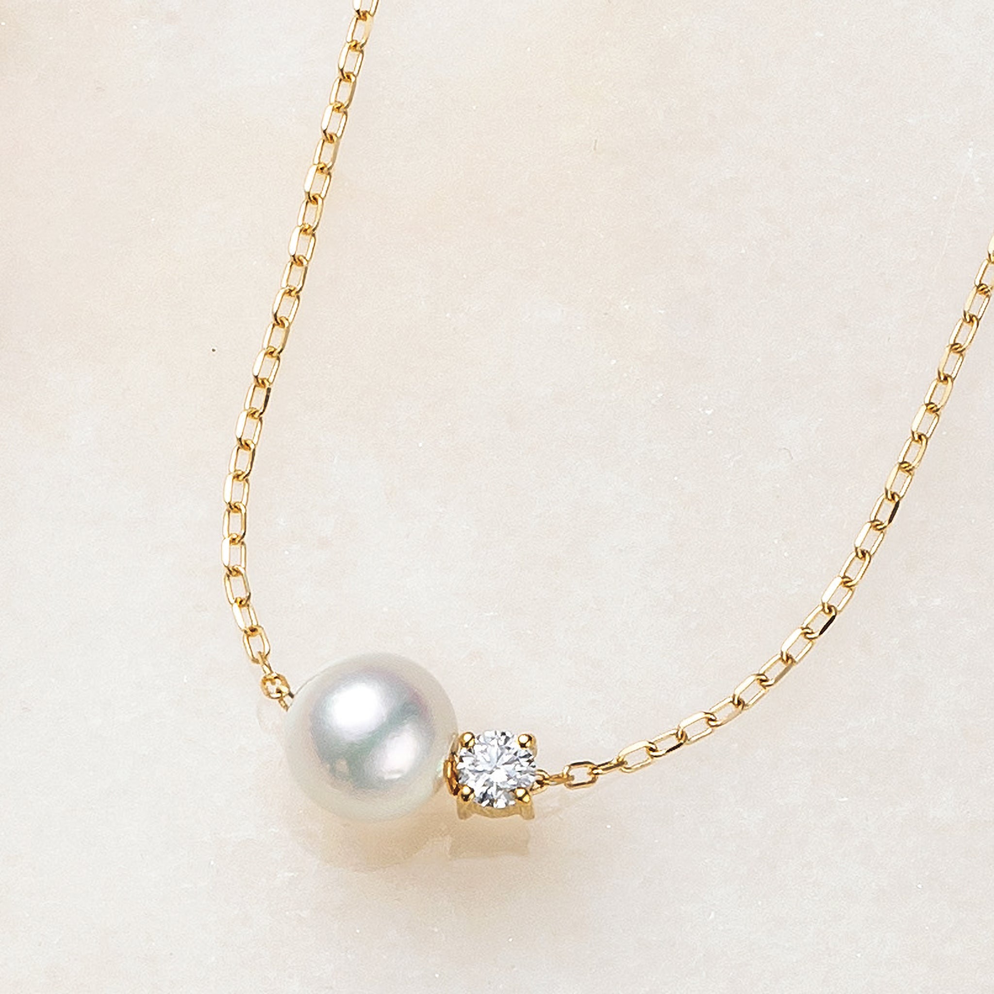 あこや真珠照り良好　アコヤ真珠　パール　K14刻印　ネックレス　約40cm