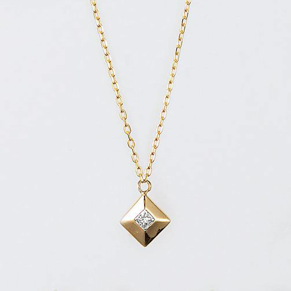 ダイヤモンド K18ネックレス(4月誕生石)《ZH10178-YG》 | 京セラ ...