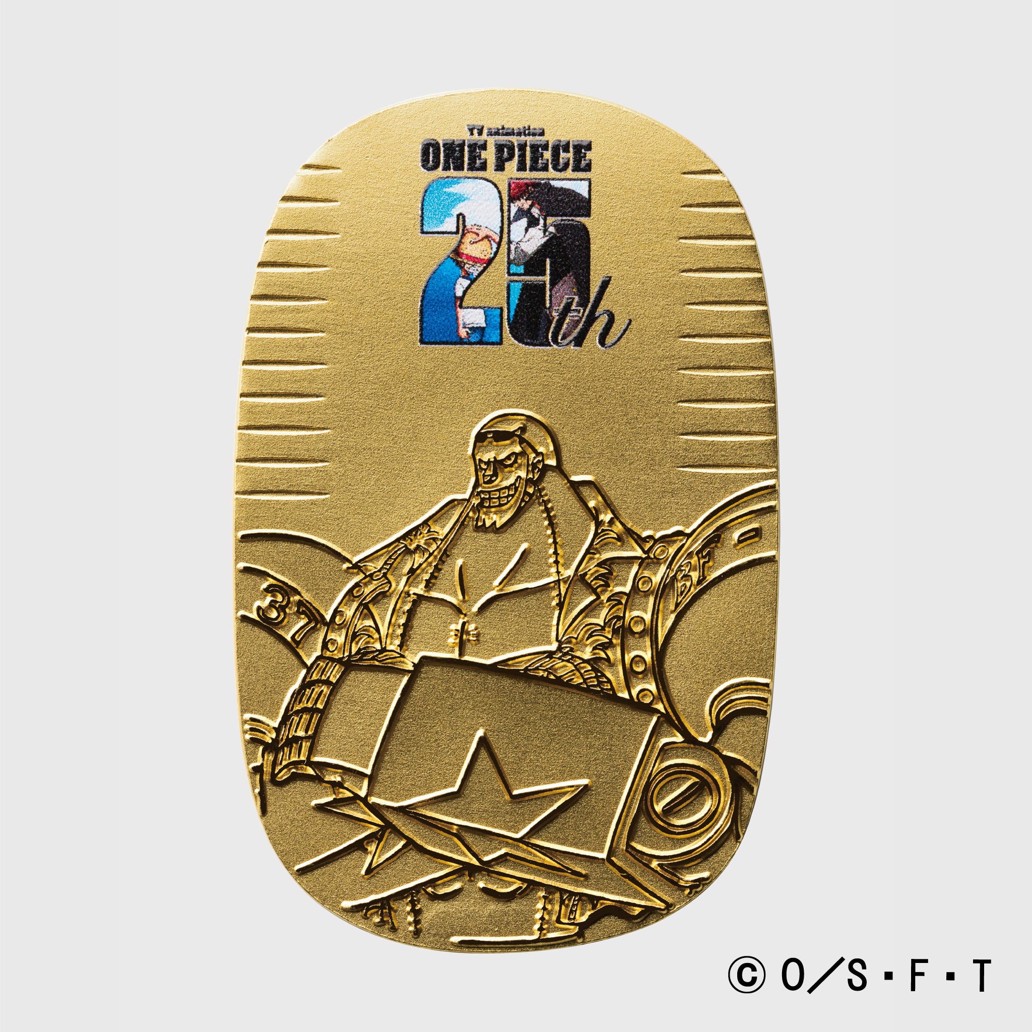 K24小判(純金/10g/ONE PIECE/フランキー/造幣局品位刻印付)《24T20108》