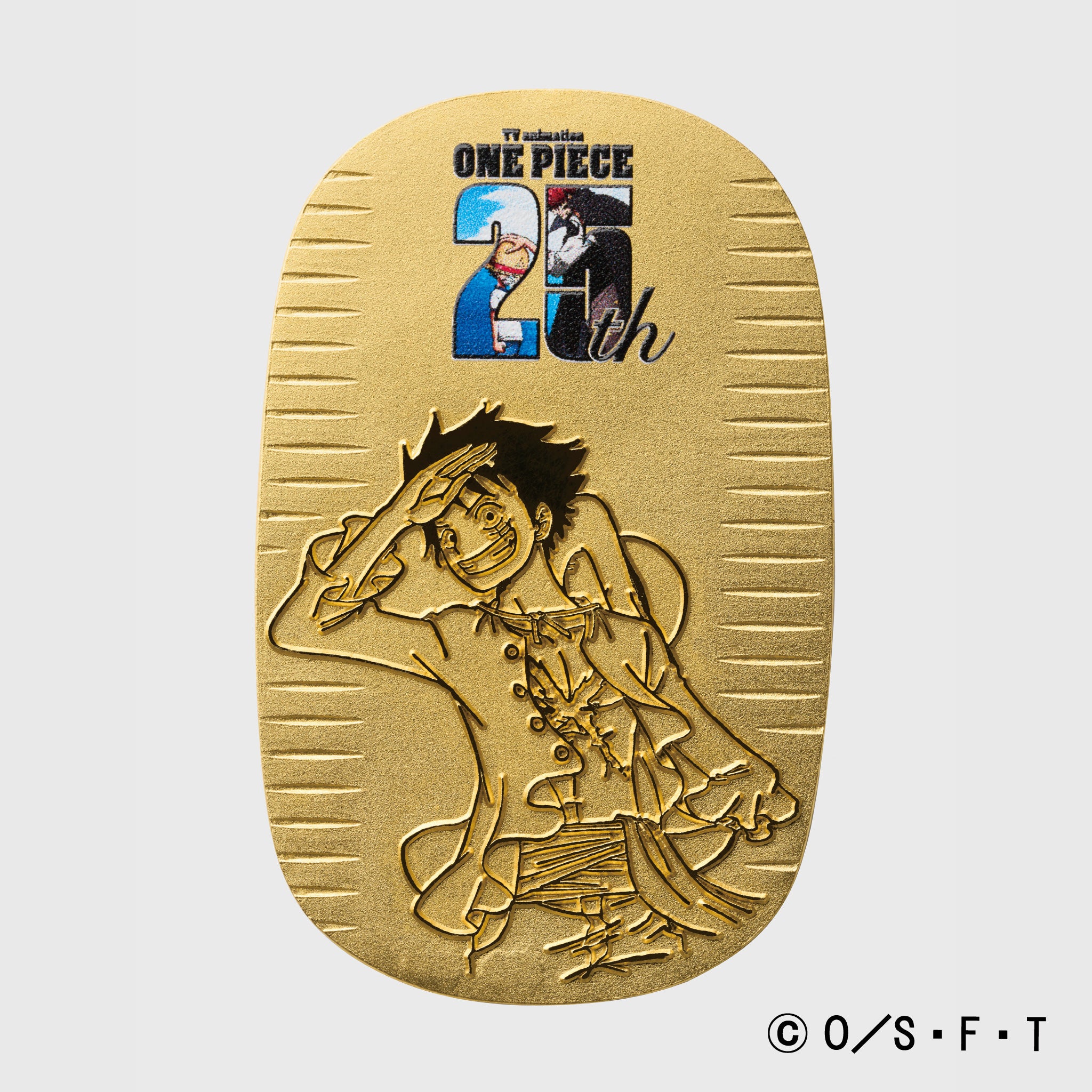 K24小判(純金/10g/ONE PIECE/ルフィ/造幣局品位刻印付)《24T20101》