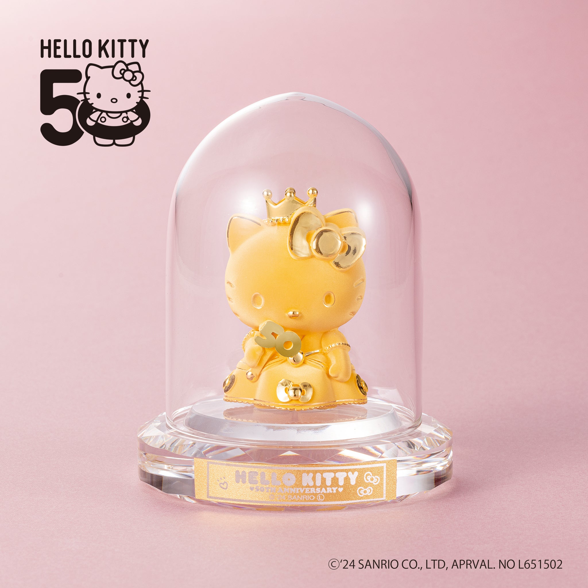 K24金製品(純金/HELLO KITTY/ハローキティ/50周年記念/フィギア/14g)《24C50101》