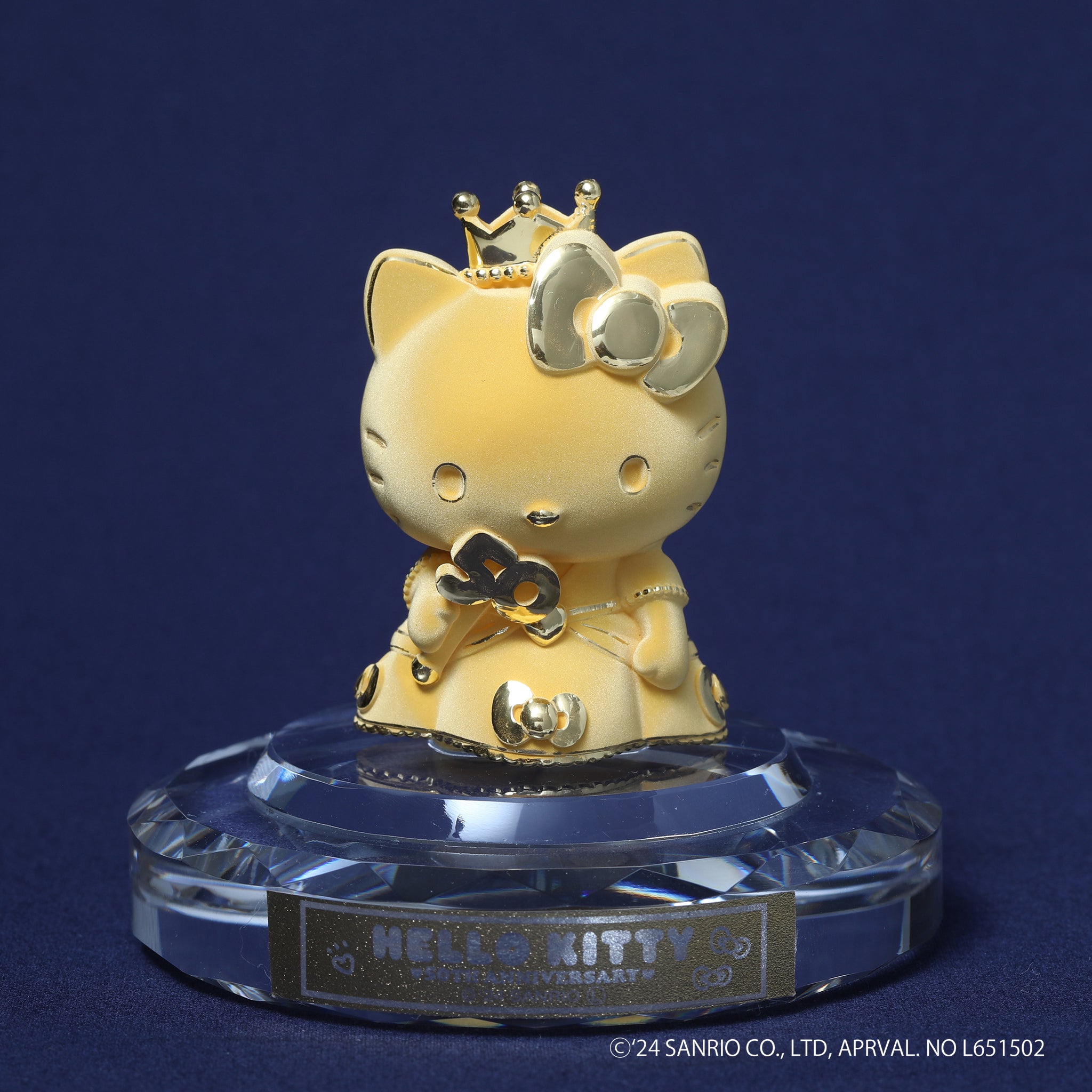 K24金製品(純金/HELLO KITTY/ハローキティ/50周年記念/フィギア/14g)《24C50101》