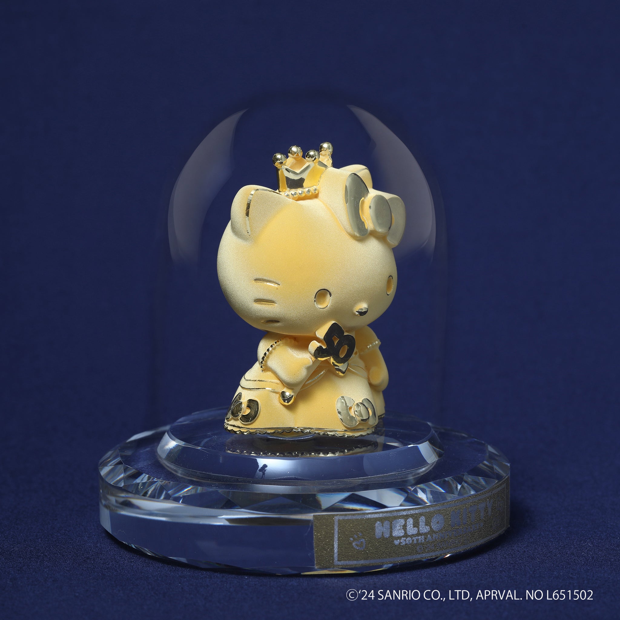 K24金製品(純金/HELLO KITTY/ハローキティ/50周年記念/フィギア/14g)《24C50101》