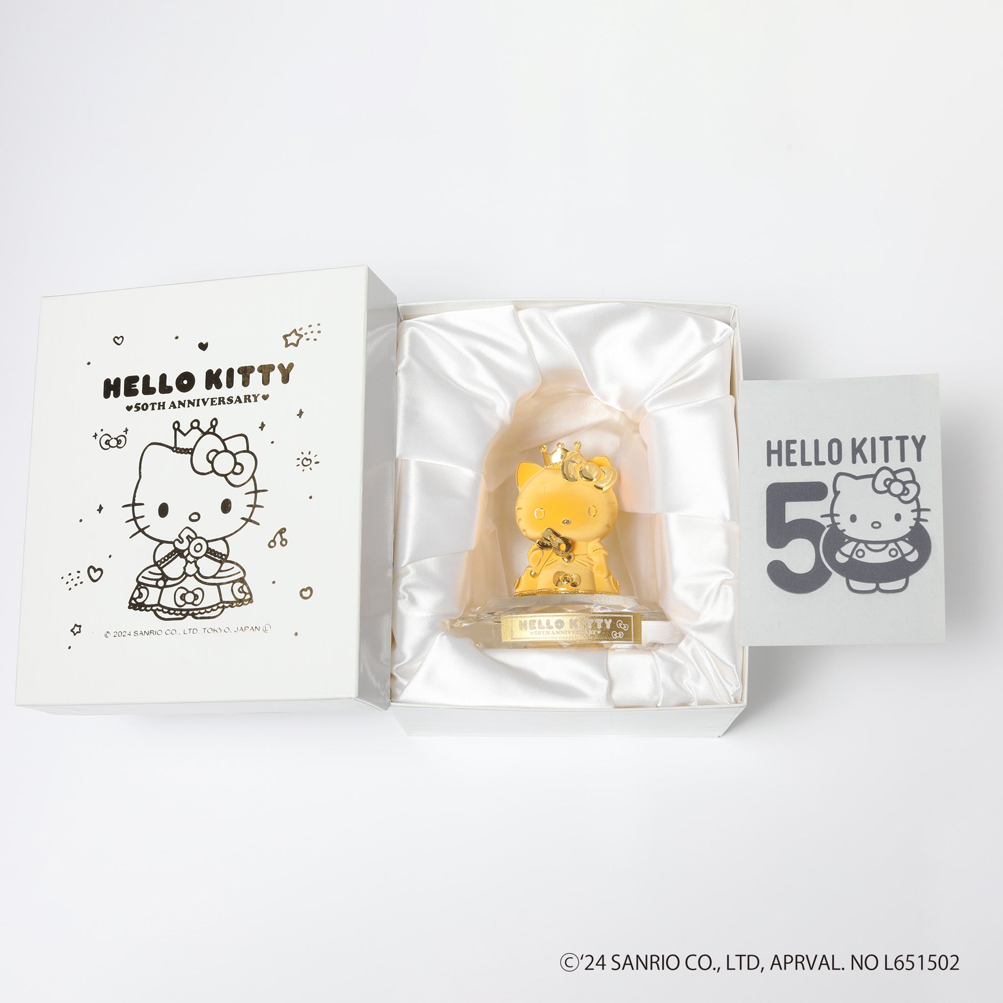 K24金製品(純金/HELLO KITTY/ハローキティ/50周年記念/フィギア/14g)《24C50101》