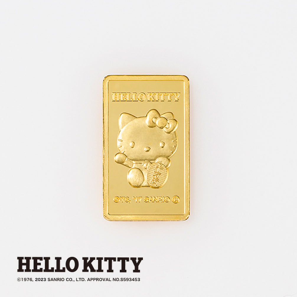 K24金製品(純金/HELLO KITTY/ハローキティ/インゴット/5g)《24C50102》