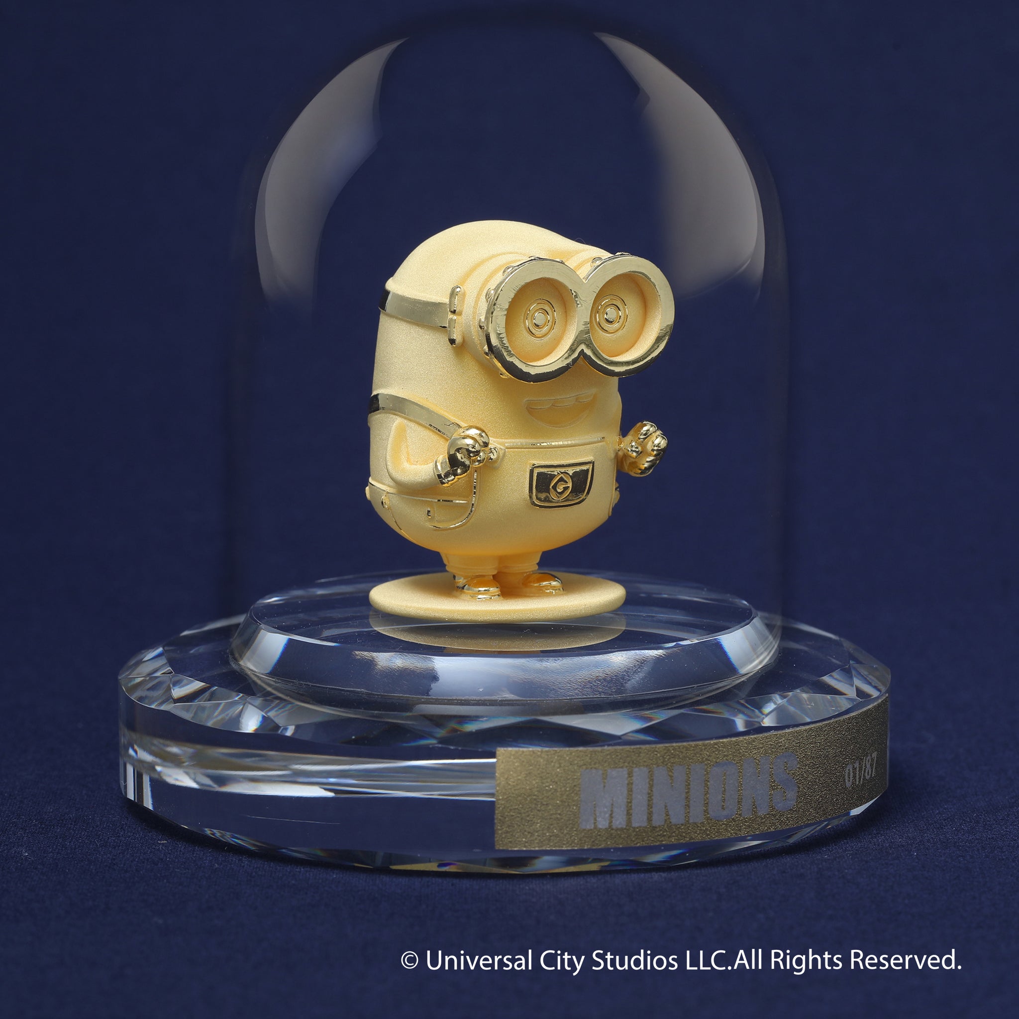 K24金製品(純金/minions/ミニオンズ/Bob/フィギア/14g)《24C50106》