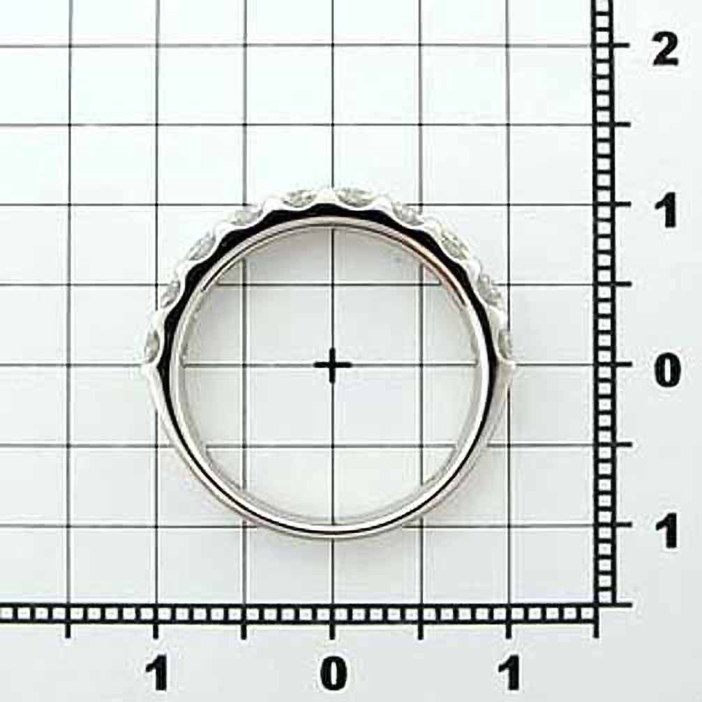 ダイヤモンド プラチナリング(計1.0カラット/ハーフエタニティ/4月誕生石/鑑別書付き)《24V02405》