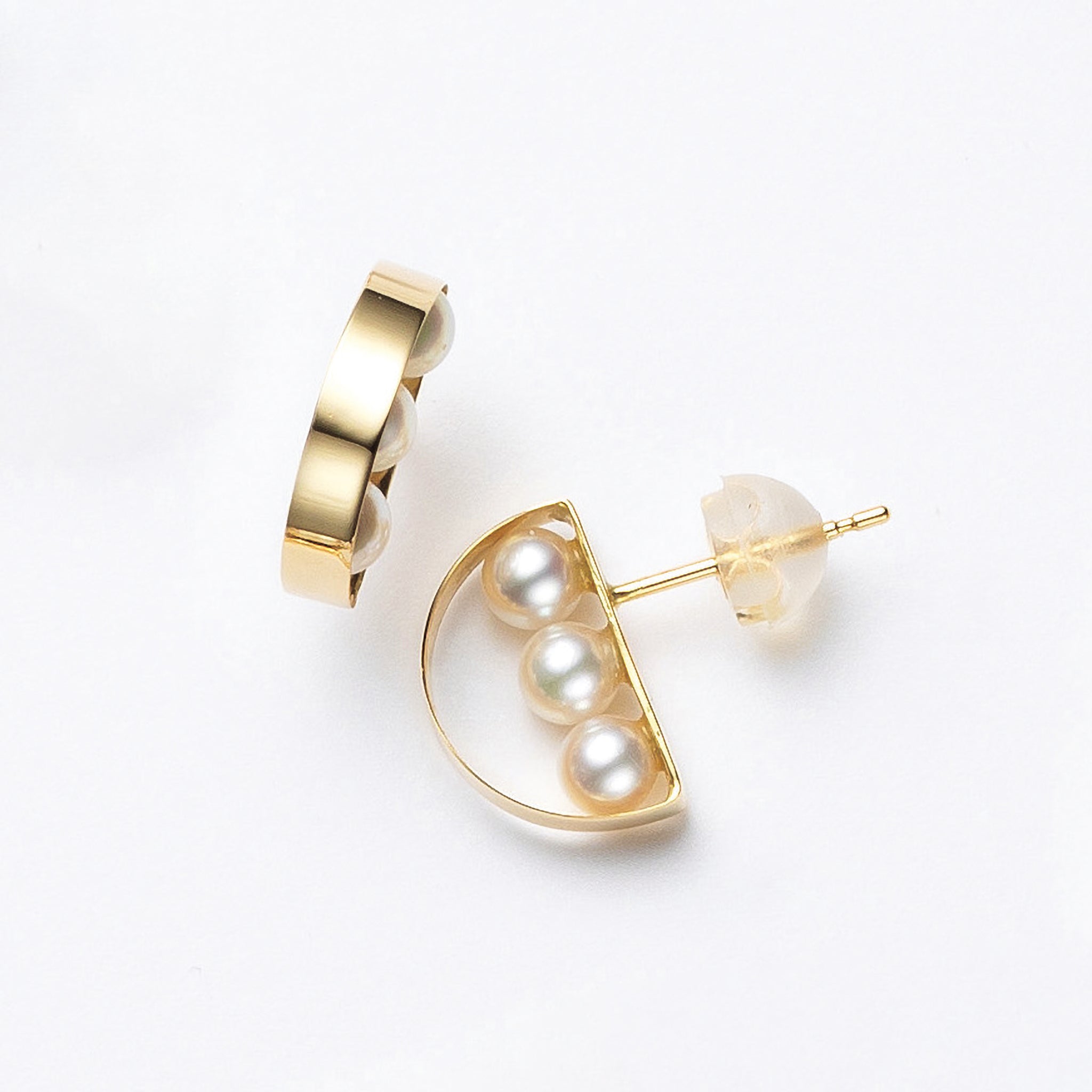 パール K18ピアス(アコヤ真珠/3.5mm/6月誕生石)《25A01903》