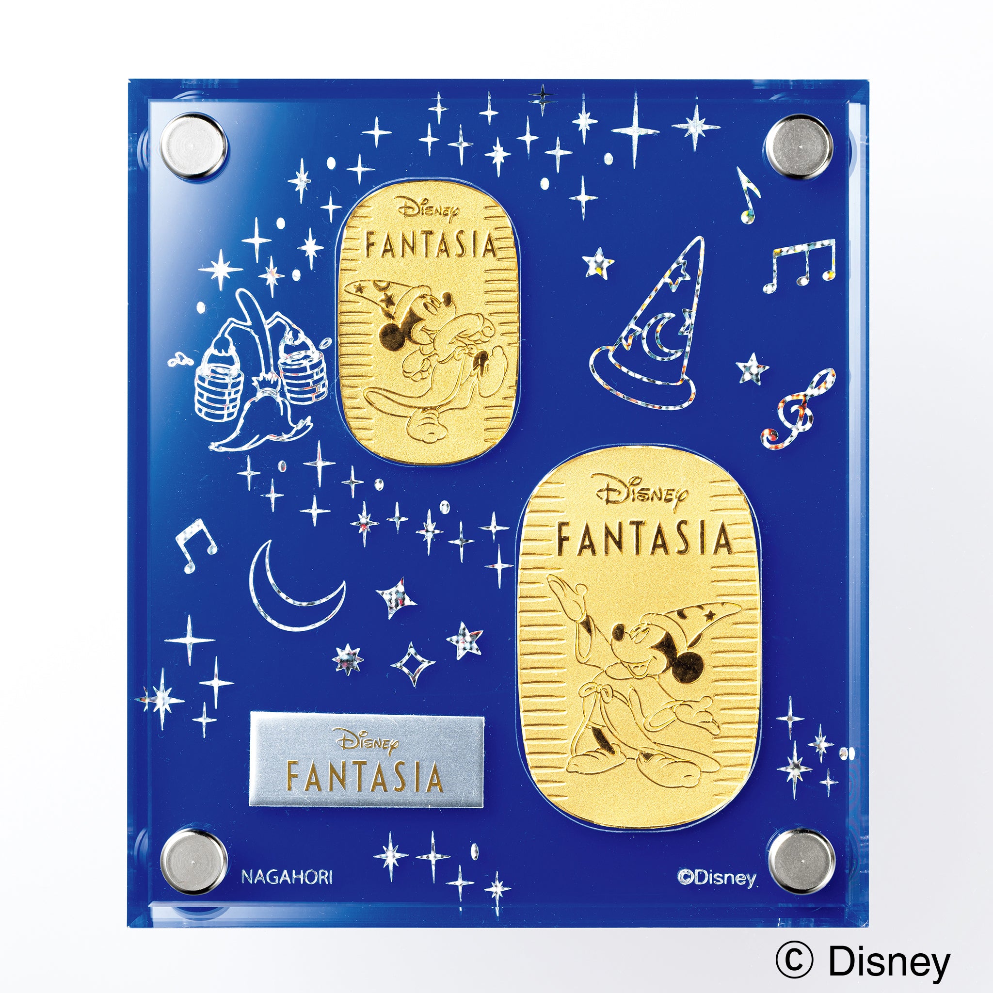 K24金製品(純金/10g・20g/2枚セット/Disney/FANTASIA/ミッキーマウス/造幣局品位刻印付)《25A04103》