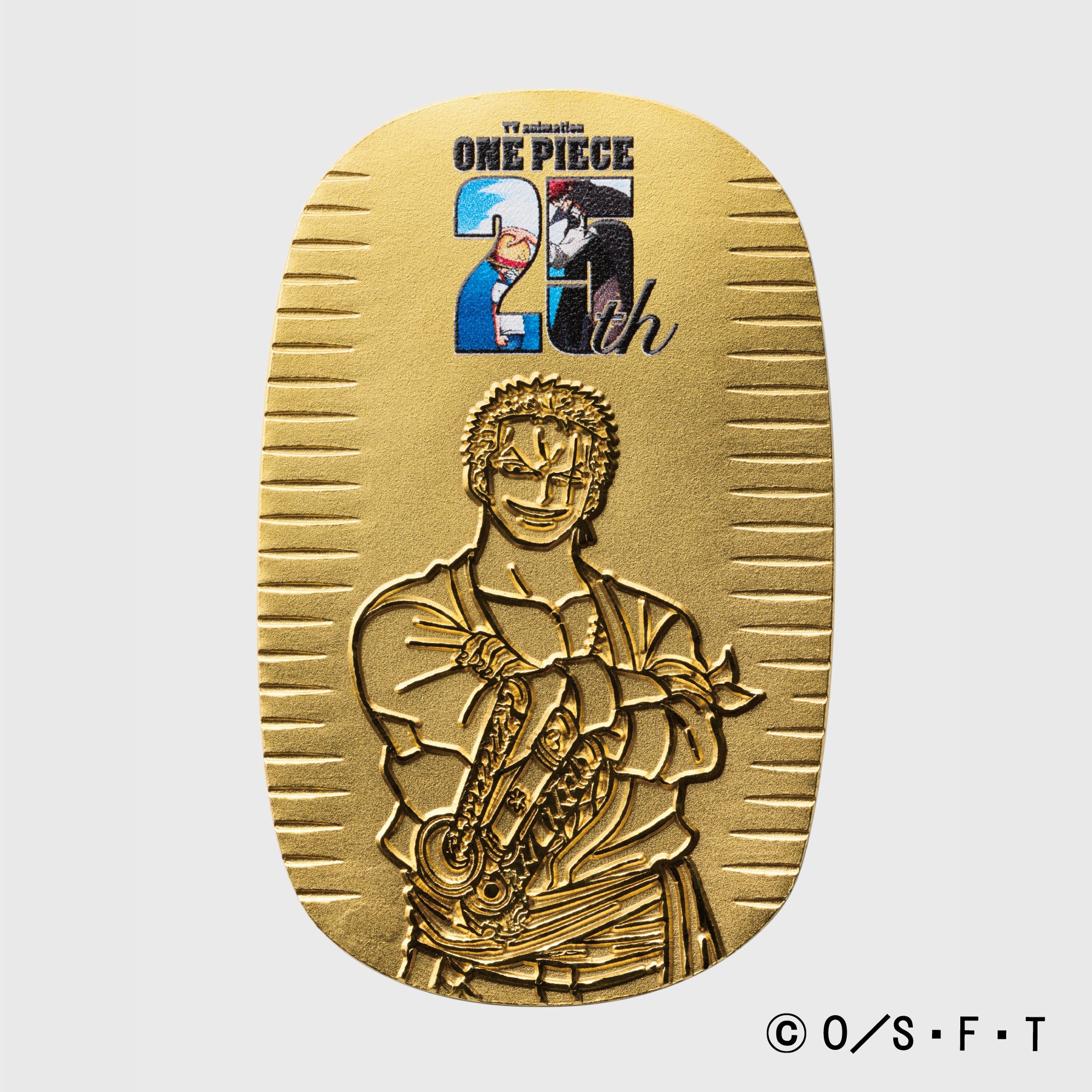 K24小判(純金/10g/ONE PIECE/ゾロ/造幣局品位刻印付)《24T20102》