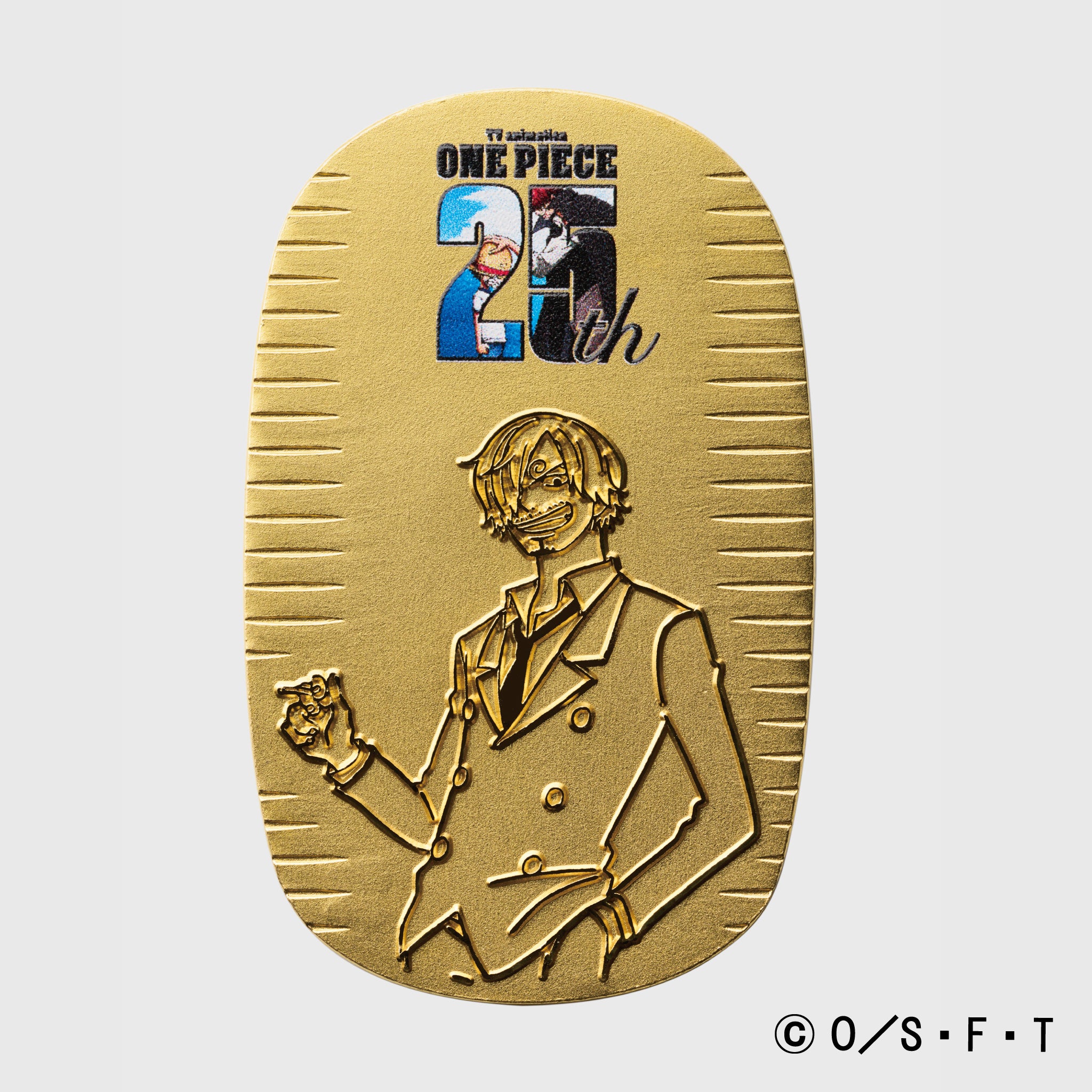 K24小判(純金/10g/ONE PIECE/サンジ/造幣局品位刻印付)《24T20106》