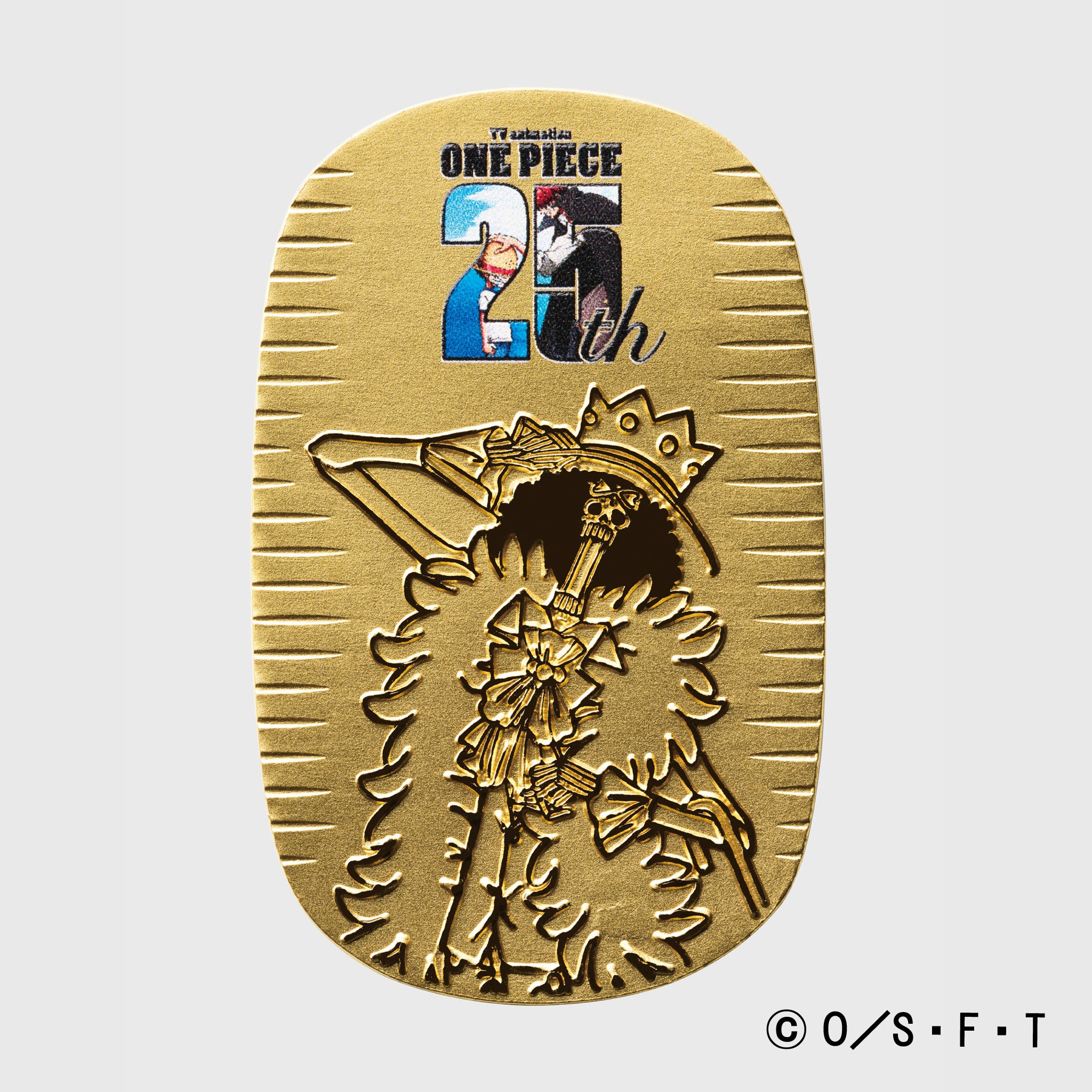 K24小判(純金/10g/ONE PIECE/ブルック/造幣局品位刻印付)《24T20109》